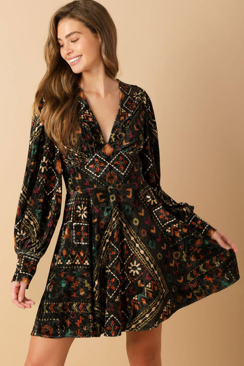 finding-myself-velvet-woven-mini-dress Flying Tomato-Sophia's StyleDRESSES-1